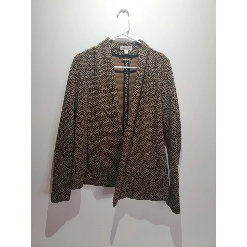 Calvin‎ Klein Women's Open Front Sweater Blazer, Size 10